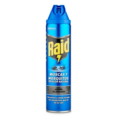 Insecticida moscas y mosquitos Raid spray 600 ml-0 Insecticida moscas y mosquitos Raid spray 600 ml-0