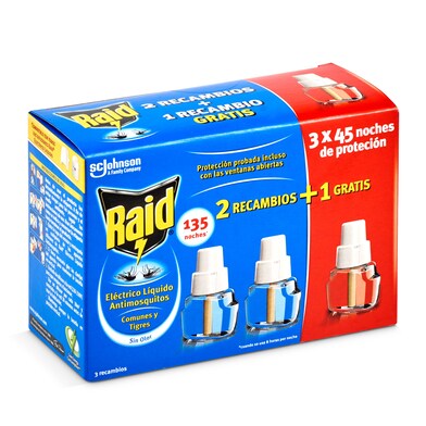 Insecticida eléctrico antimosquitos Raid 2 unidades-0 Insecticida eléctrico antimosquitos Raid 2 unidades-0