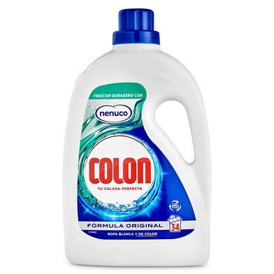 Detergente máquina líquido gel nenuco Colon botella 34 lavados-1