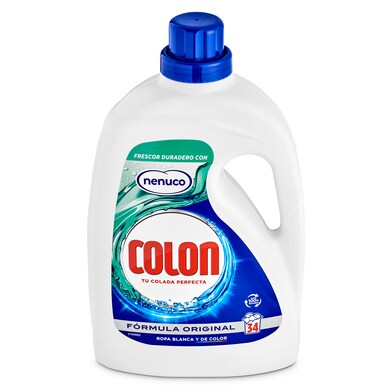 Detergente máquina líquido gel nenuco Colon botella 34 lavados-0 Detergente máquina líquido gel nenuco Colon botella 34 lavados-0