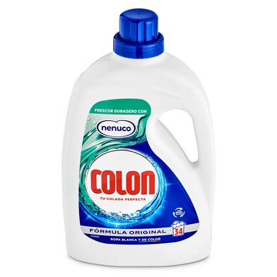 Detergente máquina líquido gel nenuco Colon botella 34 lavados-0