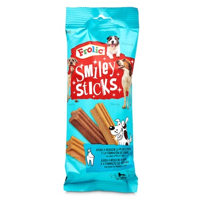 Snack para perros smiley sticks Frolic bolsa 175 g-0