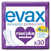 Protegeslips maxi plus Evax caja 30 unidades