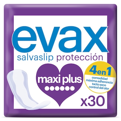 Protegeslips maxi plus Evax caja 30 unidades-0