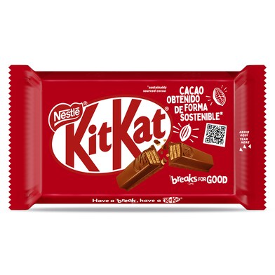 Barritas de galleta recubiertas de chocolate con leche Kit Kat bolsa 41.5 g-0