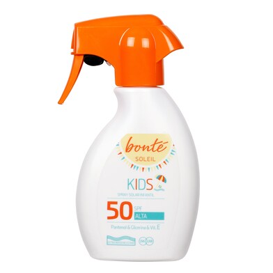 Spray solar infantil protección alta 50 spf Bonté Soleil de Dia botella 250 ml-0