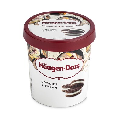 Helado nata y cookies Haagen Dazs tarrina 386 g-0