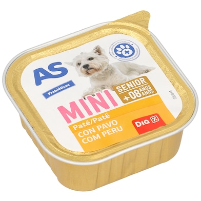 Alimento para perros senior con carne As Dia tarrina 150 g-0