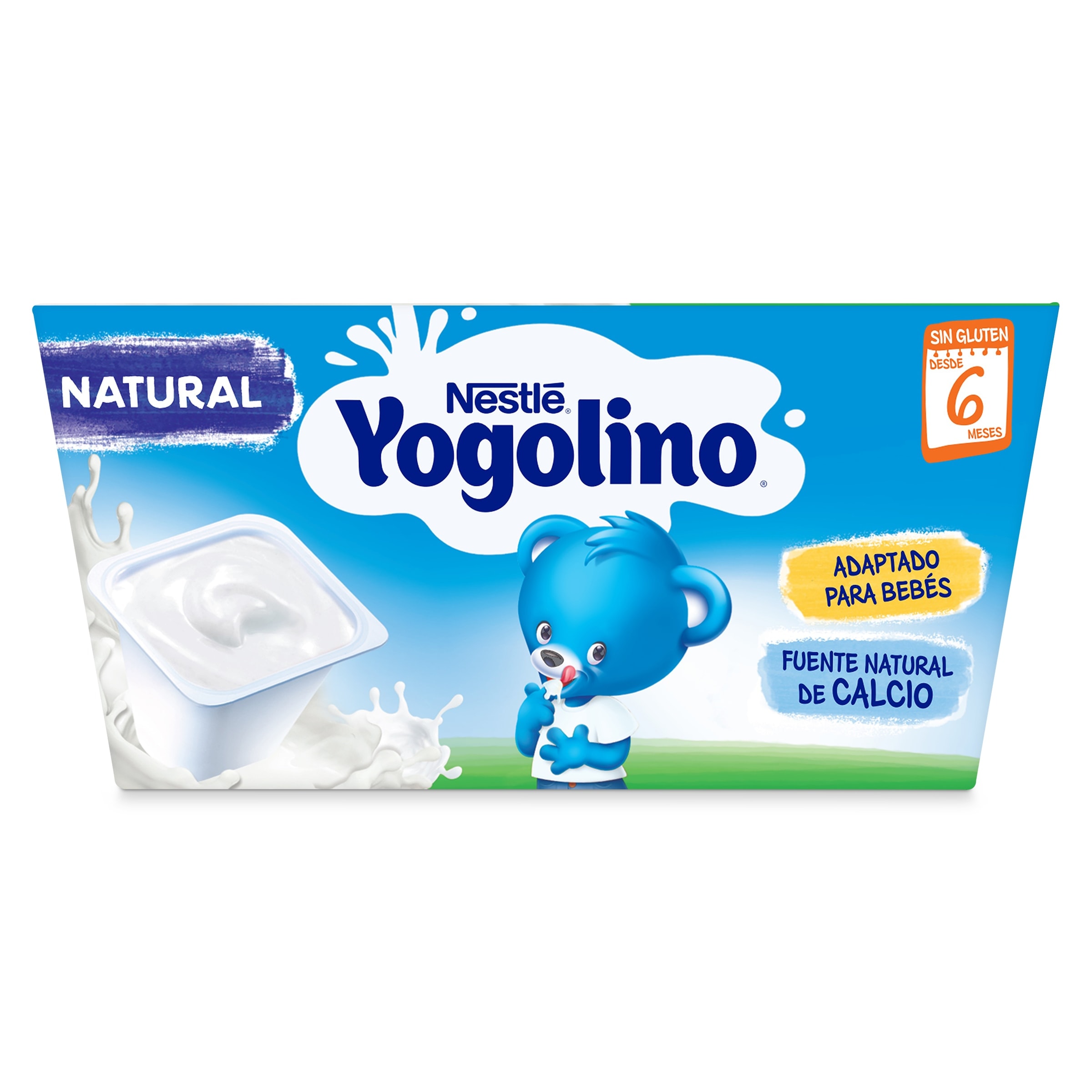 Postre lácteo natural Nestlé Yogolino 4 x 100 g