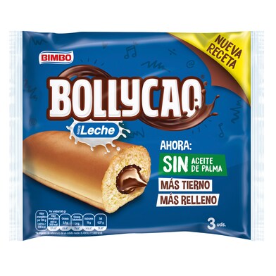 Bollos rellenos de cacao con leche Bollycao bolsa 180 g-0