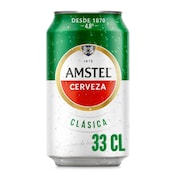 Cerveza clásica Amstel lata 33 cl