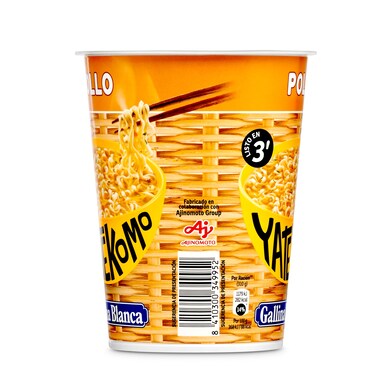Fideos orientales pollo Gallina Blanca Yatekomo vaso 60 g-1 Fideos orientales pollo Gallina Blanca Yatekomo vaso 60 g-1