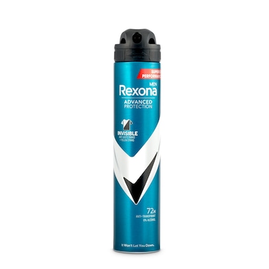 Desodorante spray hombre invisible Rexona spray 200 ml-0