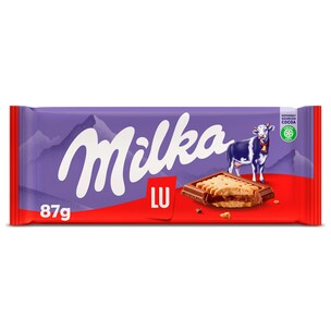 chocolate con leche relleno de galleta lu 87 g