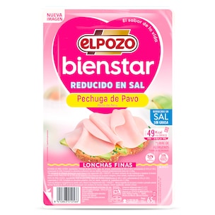 pechuga de pavo reducida en sal bienstar 65 g