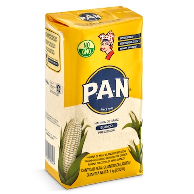 Harina 100% de maíz blanco PAN   BOLSA 1 KG-0