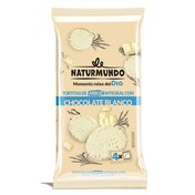 Tortitas de arroz integral con chocolate blanco Naturmundo de Dia bolsa 130 g