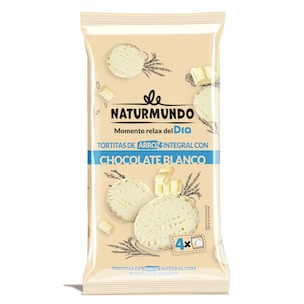 tortitas de arroz integral con chocolate blanco 130 g