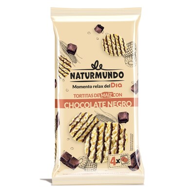 Tortitas de maíz con chocolate negro Naturmundo bolsa 90 g-0