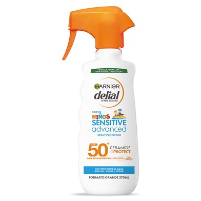 Leche solar niños spf 50 Delial spray 300 ml-0