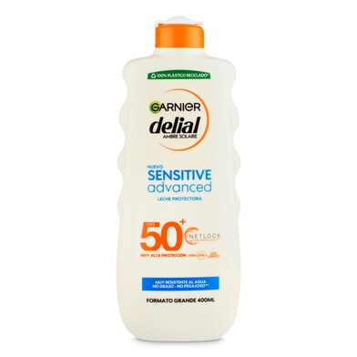 Leche solar protectora spf 50 Delial bote 400 ml-0