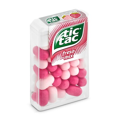 Caramelos de fresa mix Tic tac caja 18 g-0 Caramelos de fresa mix Tic tac caja 18 g-0