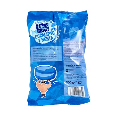 Caramelos de eucalipto y menta ICEBERG BOLSA 300 GR-1 Caramelos de eucalipto y menta ICEBERG BOLSA 300 GR-1