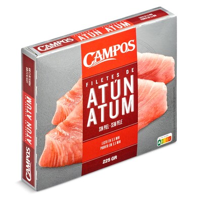 Filetes de atún sin piel CAMPOS CAJA 225 GR-0 Filetes de atún sin piel CAMPOS CAJA 225 GR-0