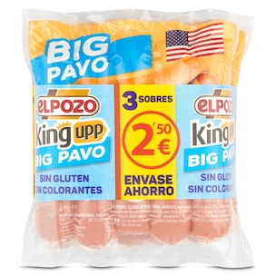 salchichas big pavo 3 x 200 g