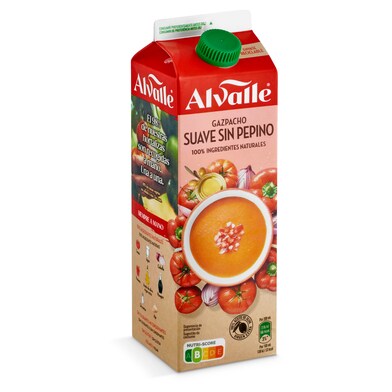 Gazpacho suave sin pepino Alvalle brik 1 l-0 Gazpacho suave sin pepino Alvalle brik 1 l-0