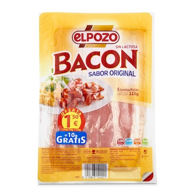 Bacon en lonchas Elpozo sobre 120 g-0