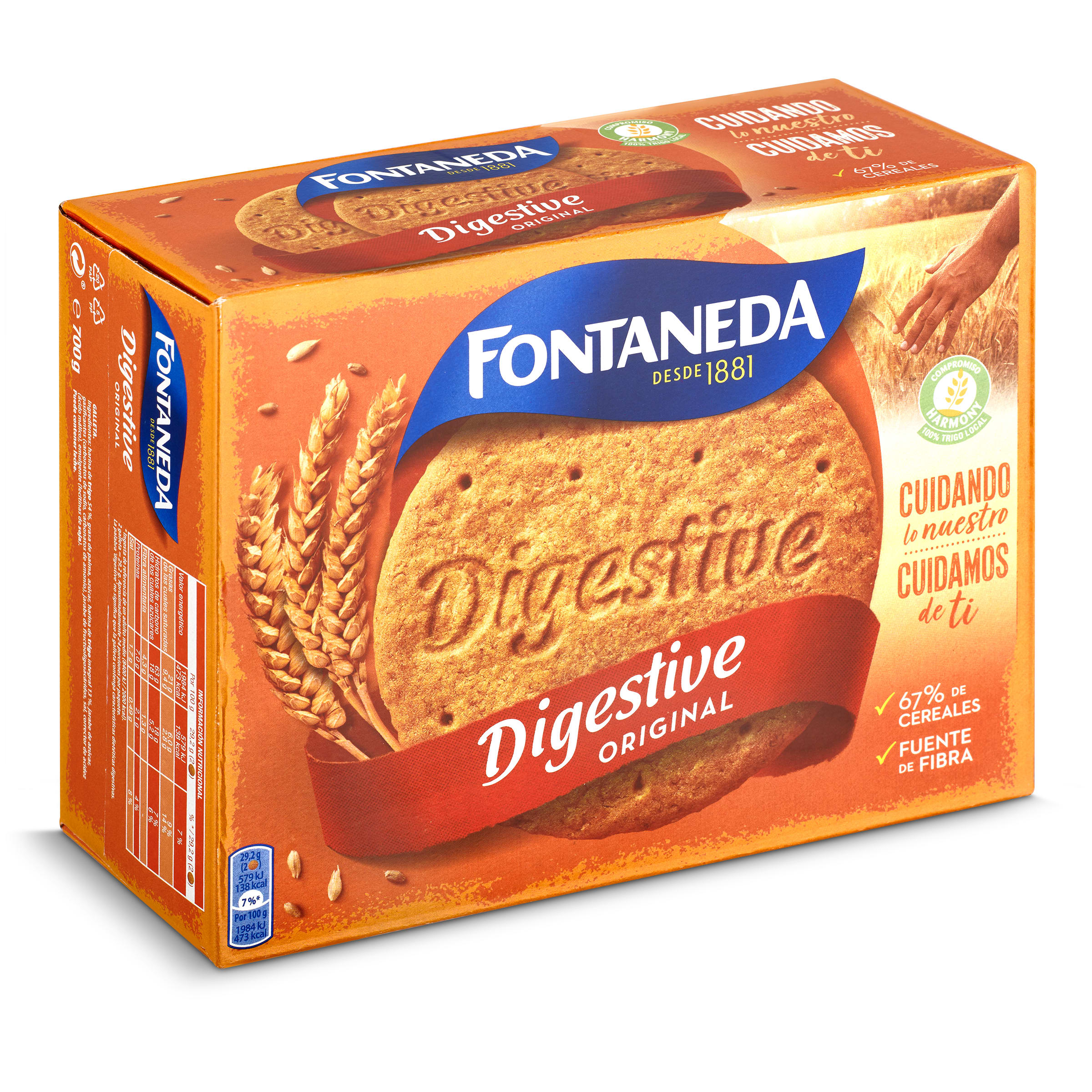 Galletas digestive original Fontaneda caja 700 g - Supermercados DIA