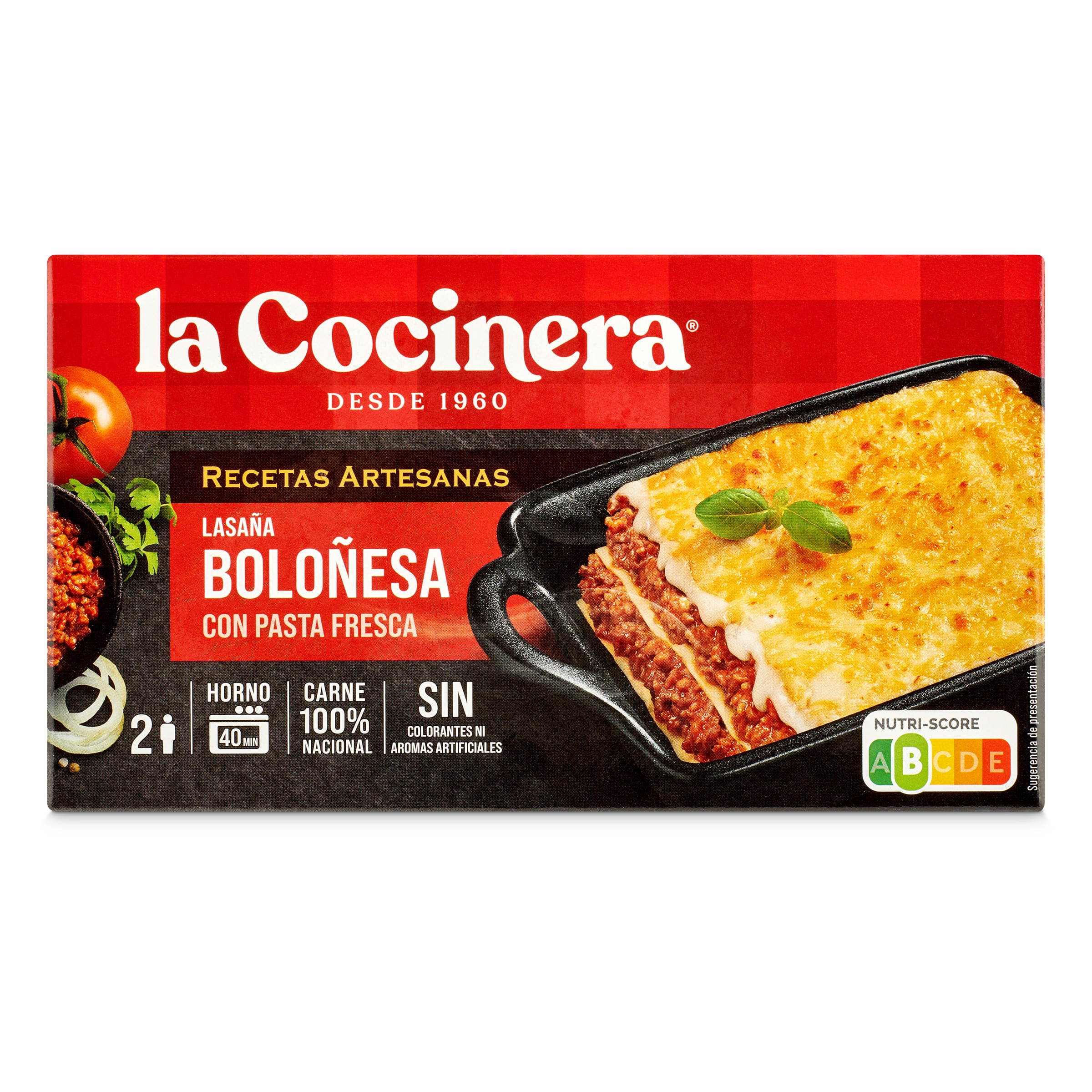 Lasaña boloñesa La Cocinera 500 g
