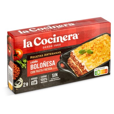 Lasaña boloñesa La cocinera caja 500 g-0