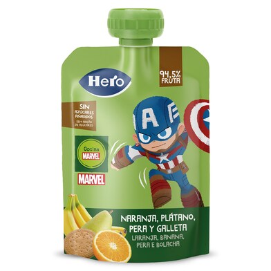 Puré de frutas y galleta Hero bolsa 100 g-0