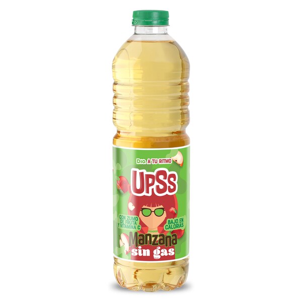 Refresco sin Gas de Manzana Dia Botella 1,5 L.