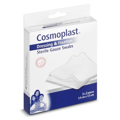 Gasas estériles Cosmoplast caja 6 unidades-0 Gasas estériles Cosmoplast caja 6 unidades-0