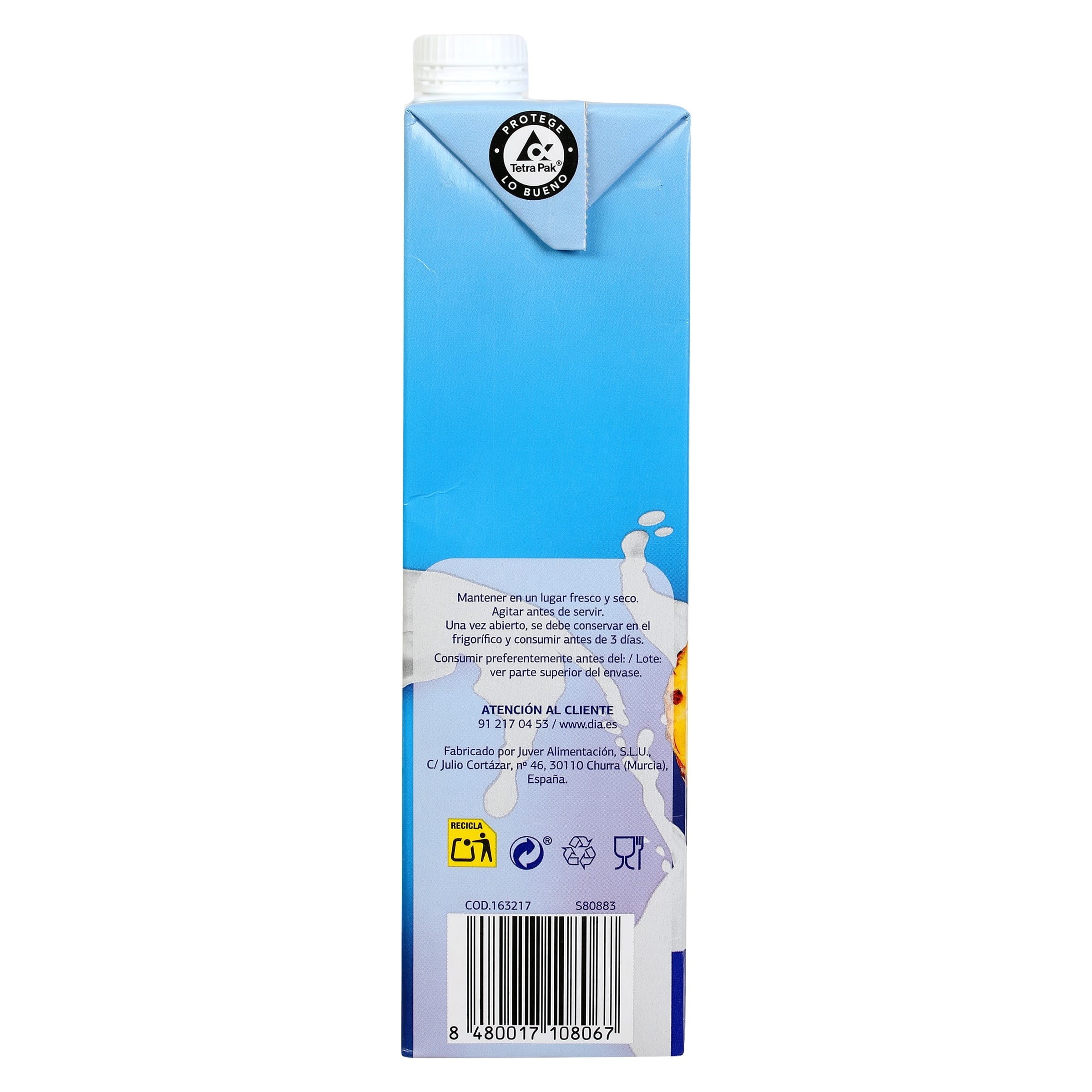 Bebida de fruta y leche mediterráneo Dia Saborfera 1 L
