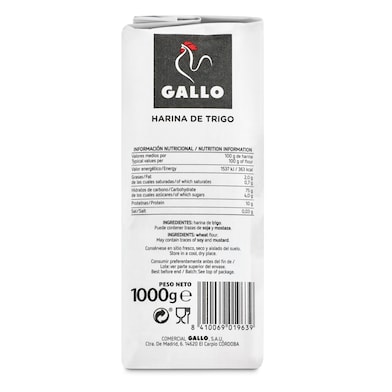 Harina de trigo para repostería Gallo paquete 1 kg-1