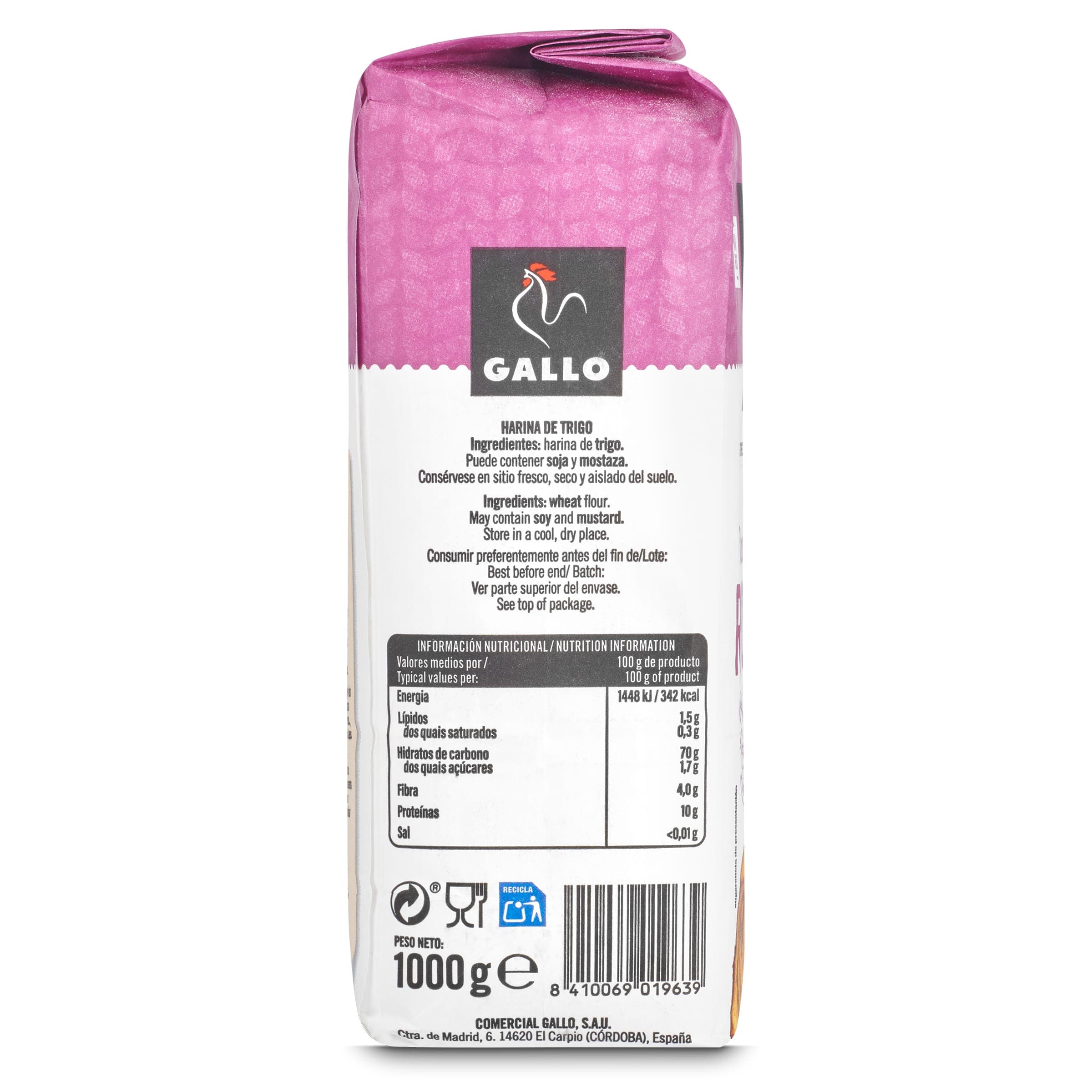 Harina de trigo para repostería Gallo 1 Kg