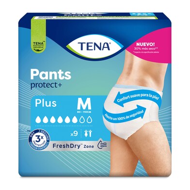 Pants de incontinencia plus talla M Tena bolsa 9 unidades-0