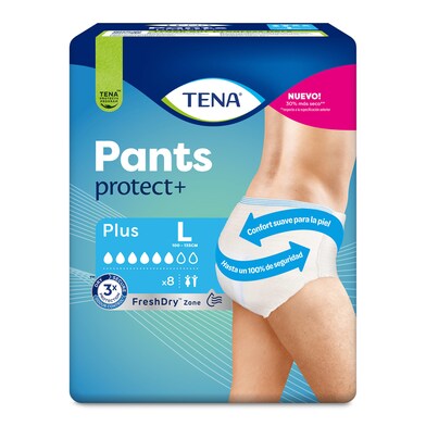 Pants de incontinencia plus talla L Tena bolsa 8 unidades-0