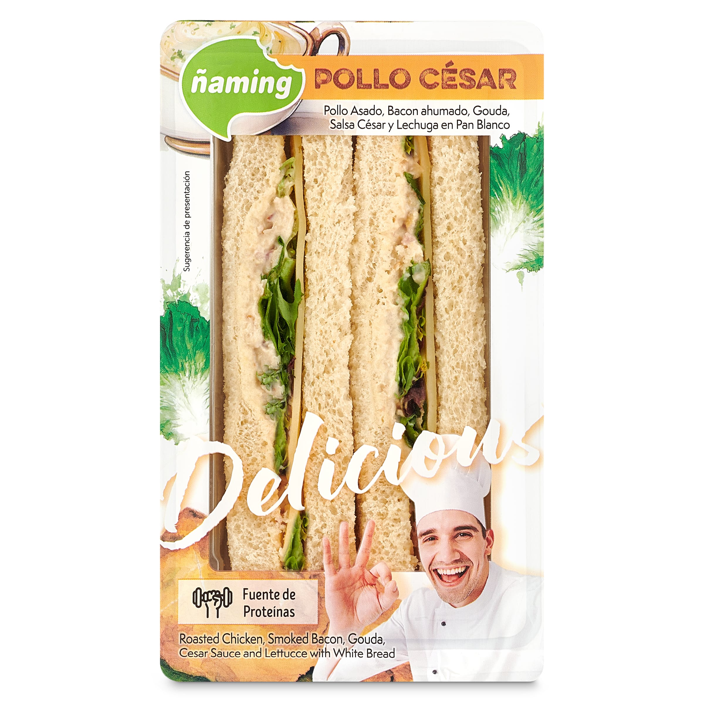 Sándwich con pollo César Ñaming 200 g