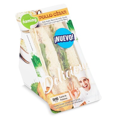 Sándwich con pollo César Ñaming bandeja 200 g-0 Sándwich con pollo César Ñaming bandeja 200 g-0