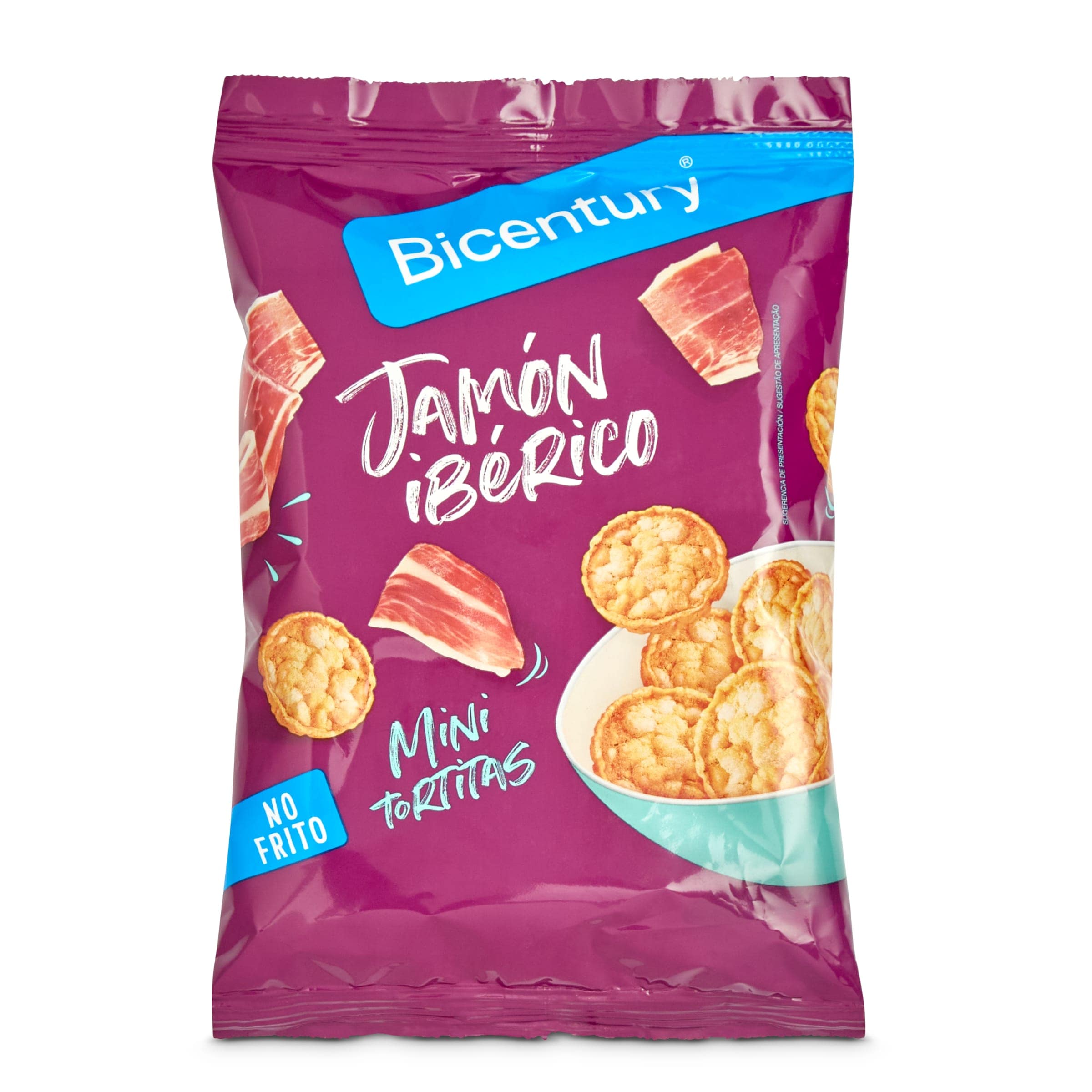 Tortitas de maíz sabor jamón ibérico Bicentury 70 g