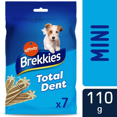 Snack para perros total dent mini Brekkies bolsa 110 g-0 Snack para perros total dent mini Brekkies bolsa 110 g-0