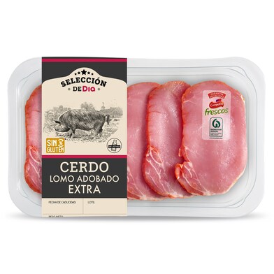 Lomo extra adobado SELECCION DE DIA BANDEJA 300 GR-1 Lomo extra adobado SELECCION DE DIA BANDEJA 300 GR-1