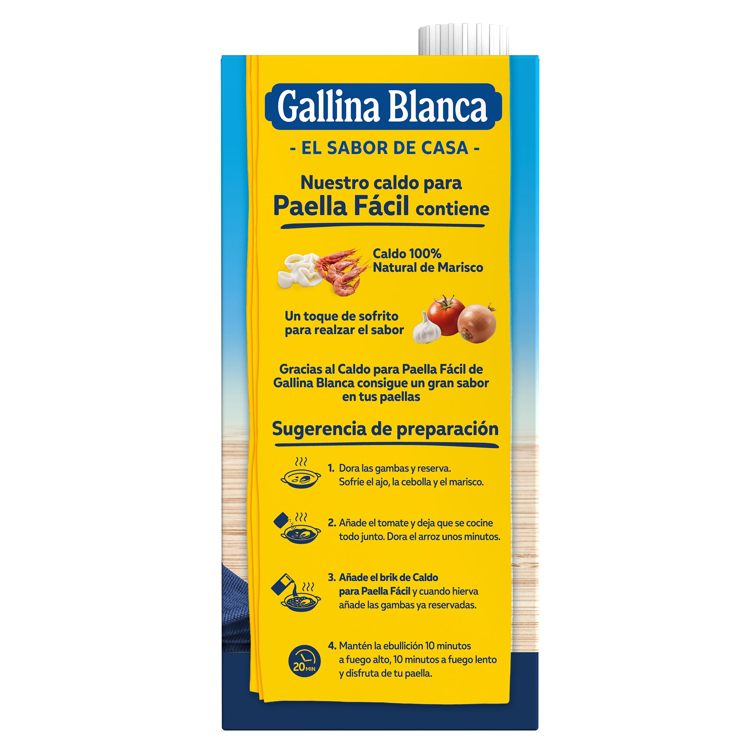 Caldo para paella Gallina Blanca 1 L