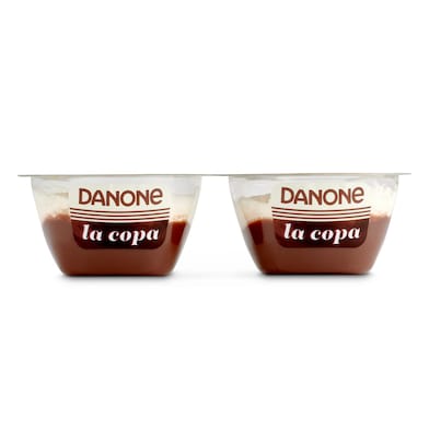 Copa de chocolate de nata DANONE  2 unidades PACK 220 GR-1