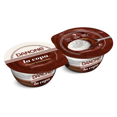 Copa de chocolate de nata Danone pack 2 x 110 g-0